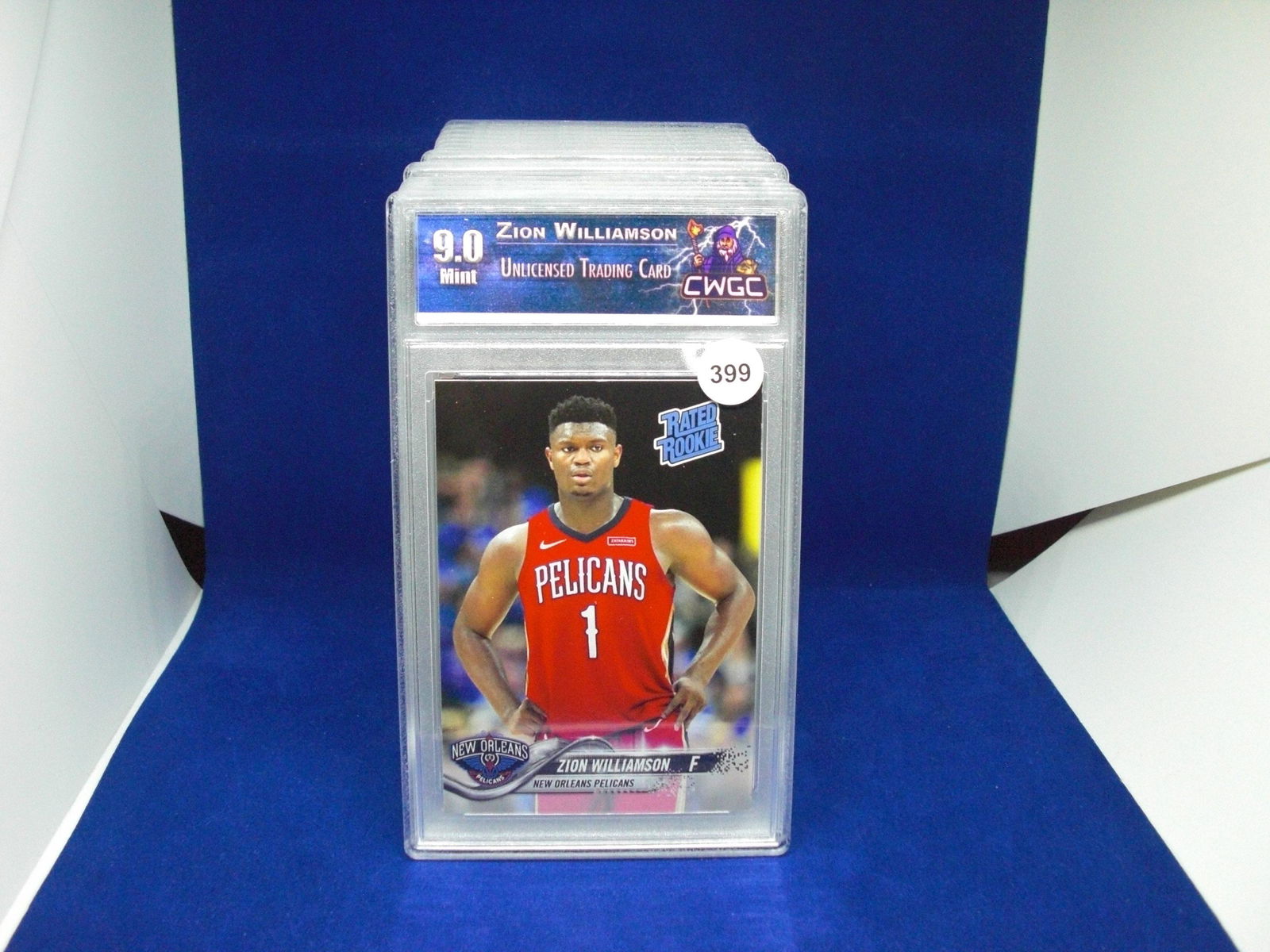 cwgc graded mint 9 zion williamson rated rookie (1 of 1)