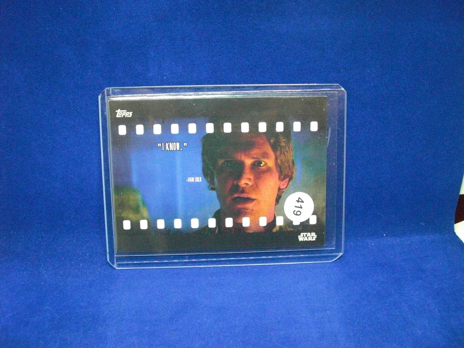 han solo star wars: in top loader