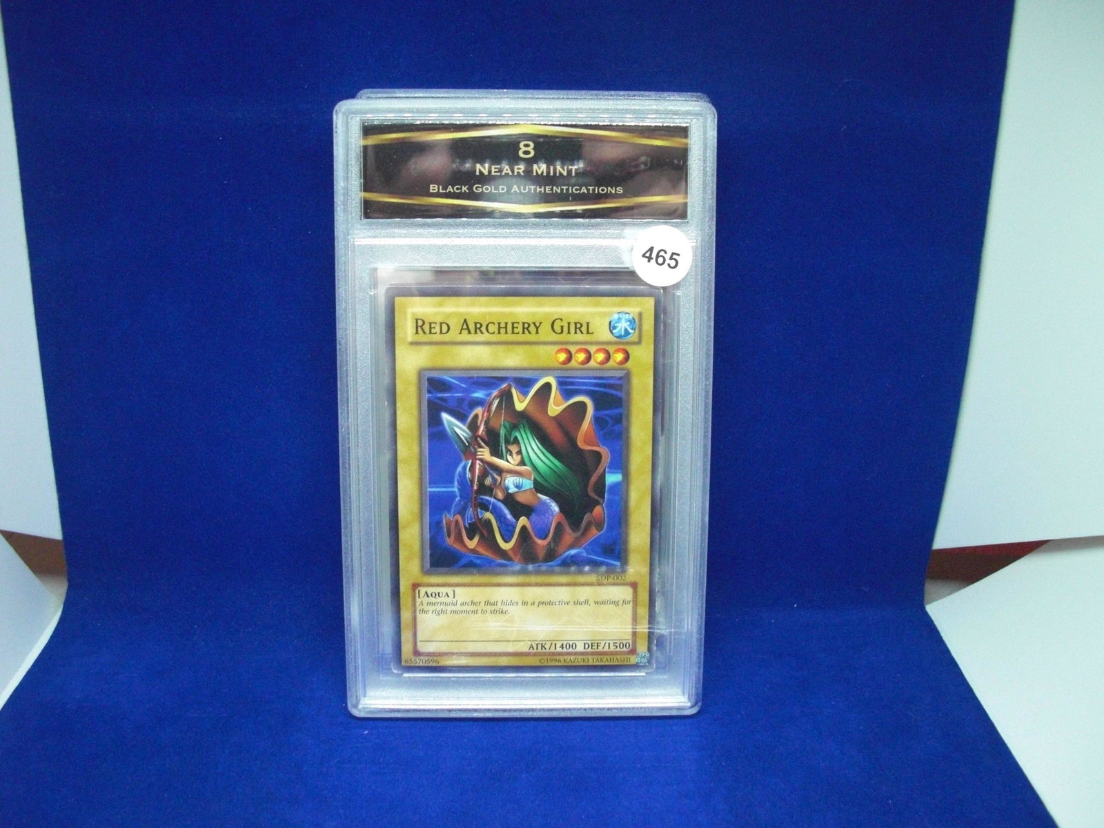 bga graded mint 8 red archery girl yu-gi-oh: nice graded card