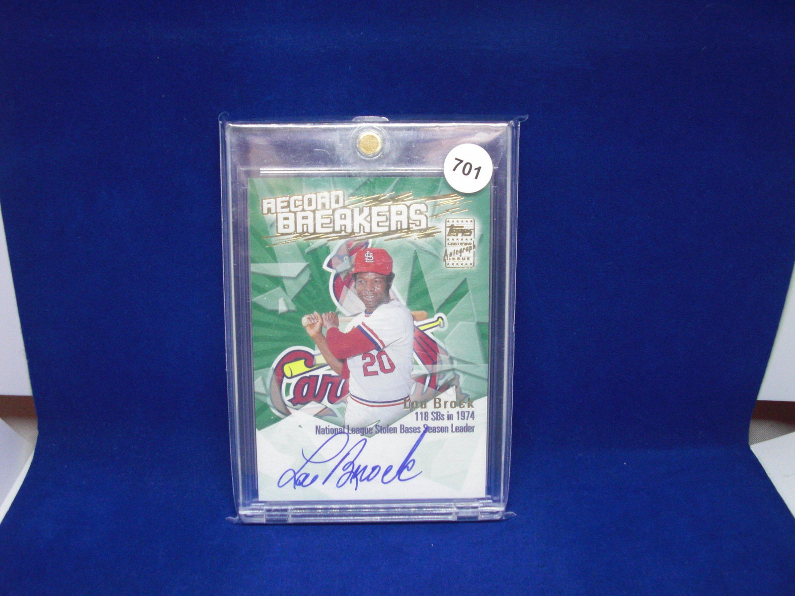 lou brock auto record breakers (1 of 1)