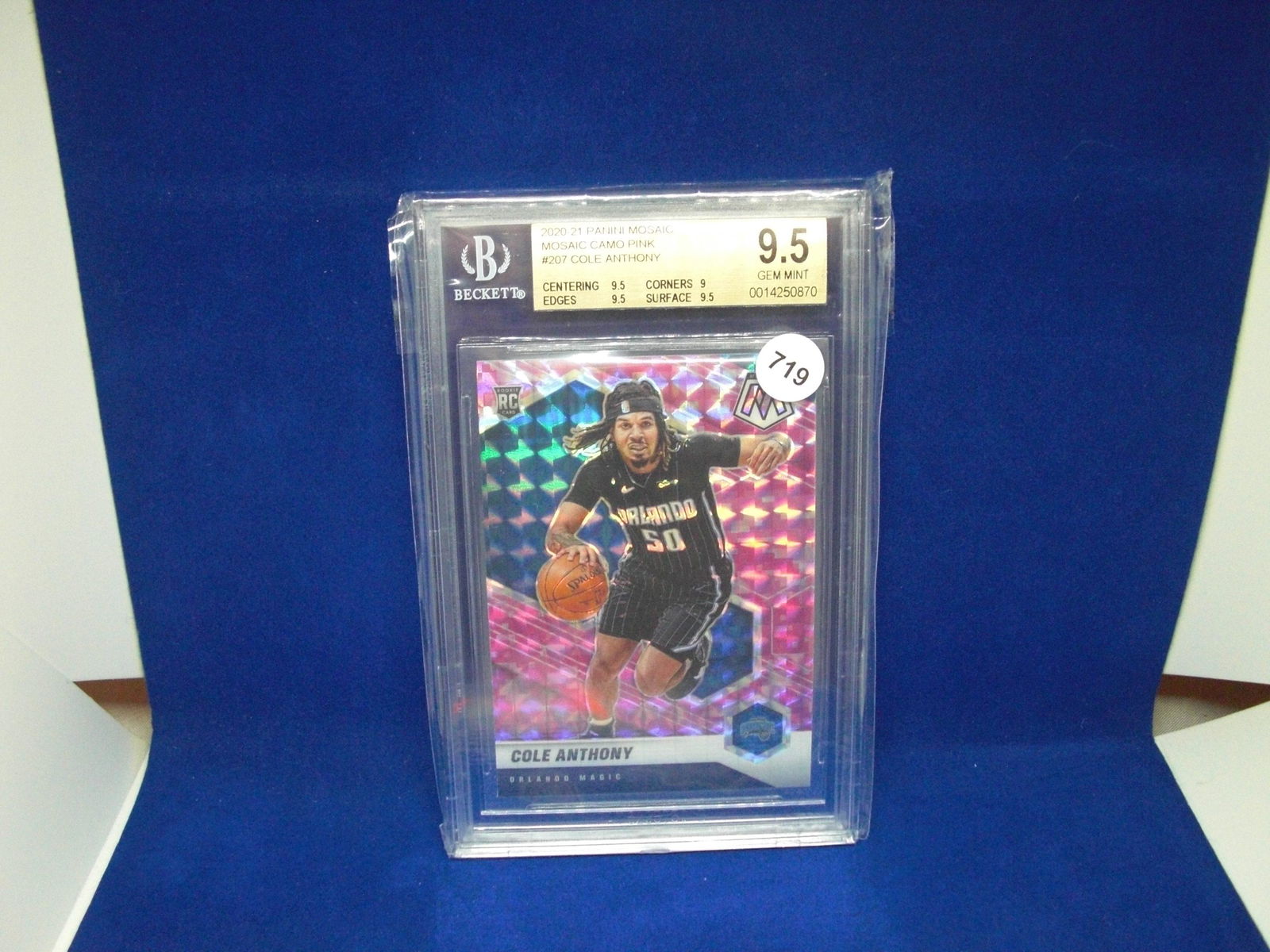 beckett graded cole anthony pike rookie mint 9.5 (1 of 1)