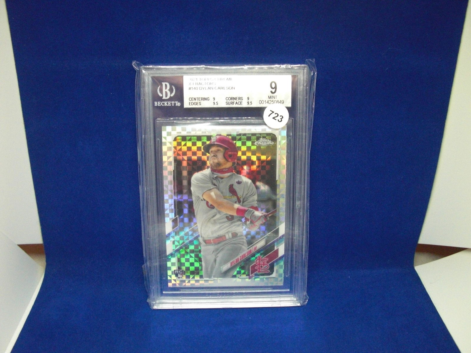 beckett graded dylan carlson mint 9 rookie (1 of 1)