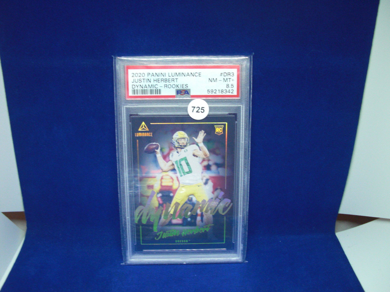 psa graded justin herbert rookie mint 8.5 (1 of 1)