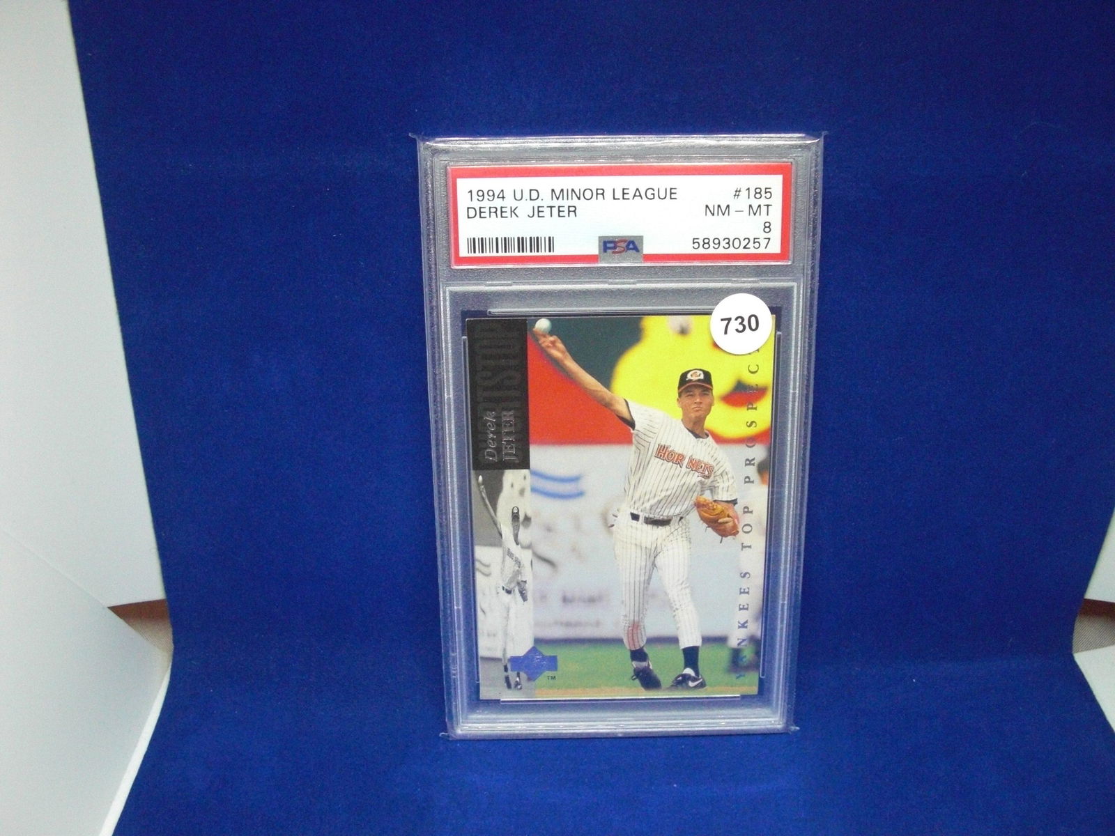 psa graded 1994 minor league derek jeter mint 8 (1 of 1)