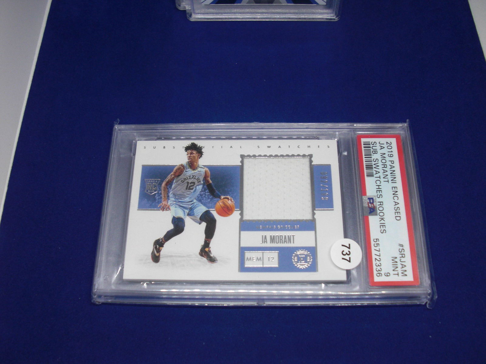 psa 2019 ja morant swatches jersey #92/199 mint 9 (1 of 1)