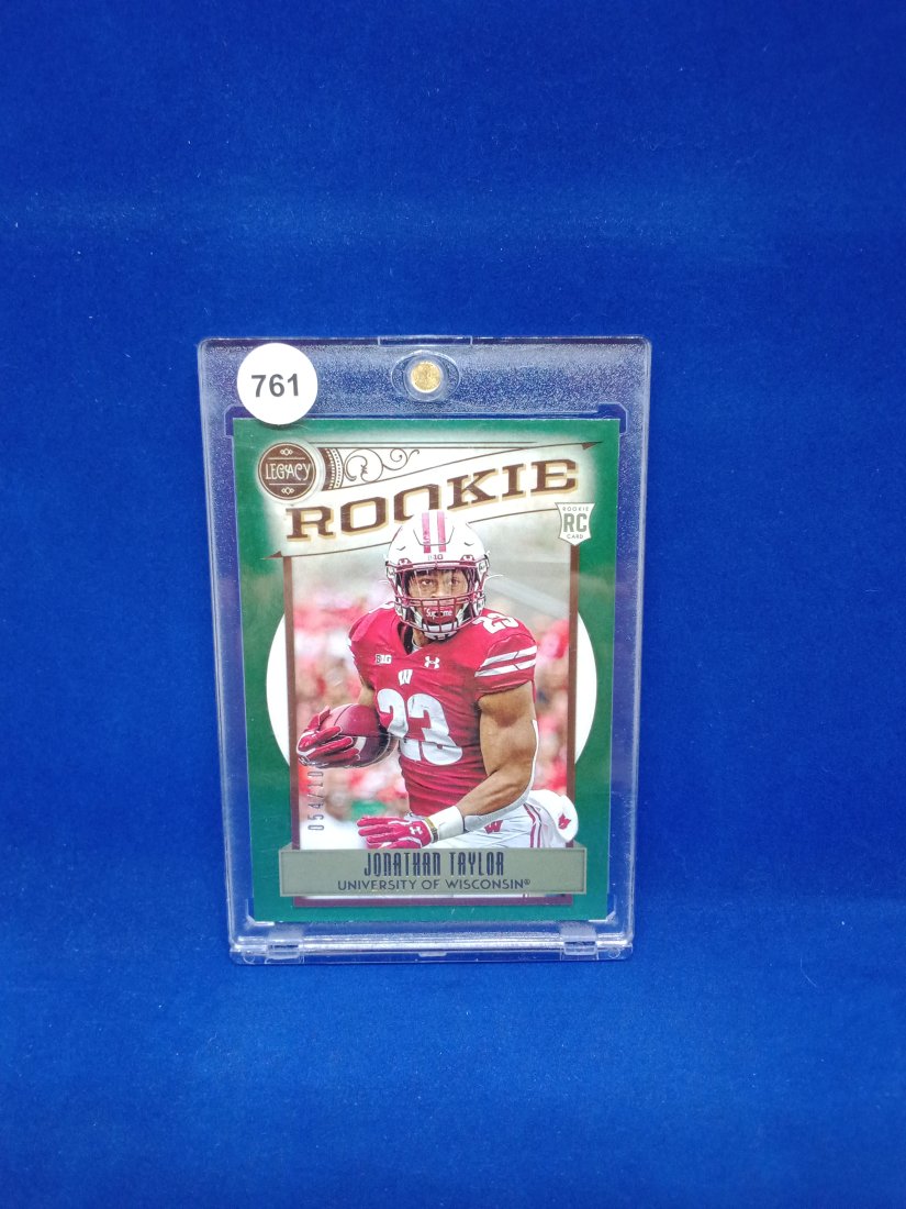 Jonathan Taylor Green lagacy numbered rookie card 54/100 (1 of 1)
