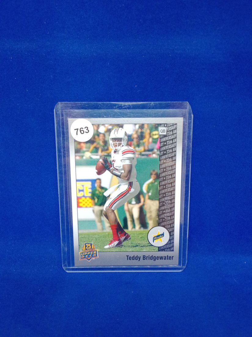 Teddy Bridgewater Upper deck serial numbered rookie card (1 of 1)