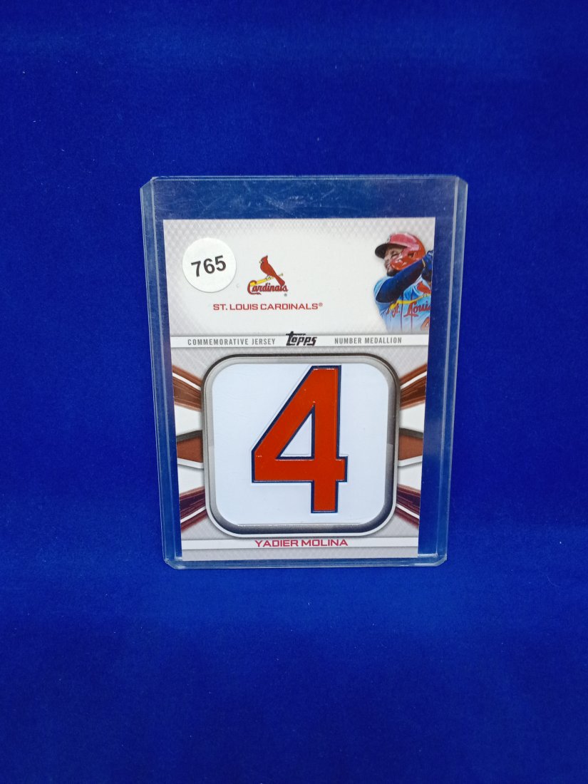 Yadier Molina Cardinals uniform number patch relic card (1 of 1)