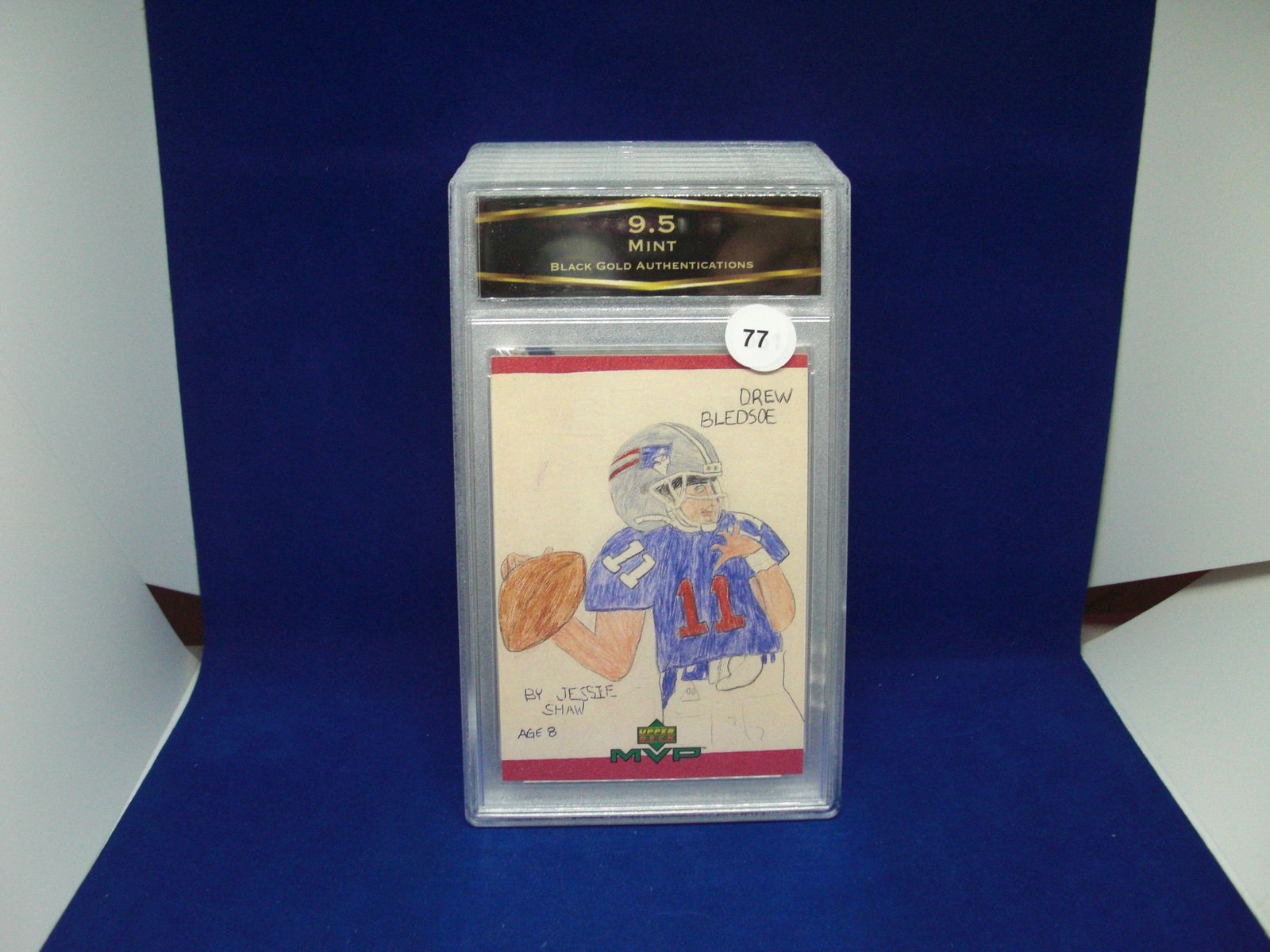 bga graded mint 9.5 drew bledsoe: nice graded card