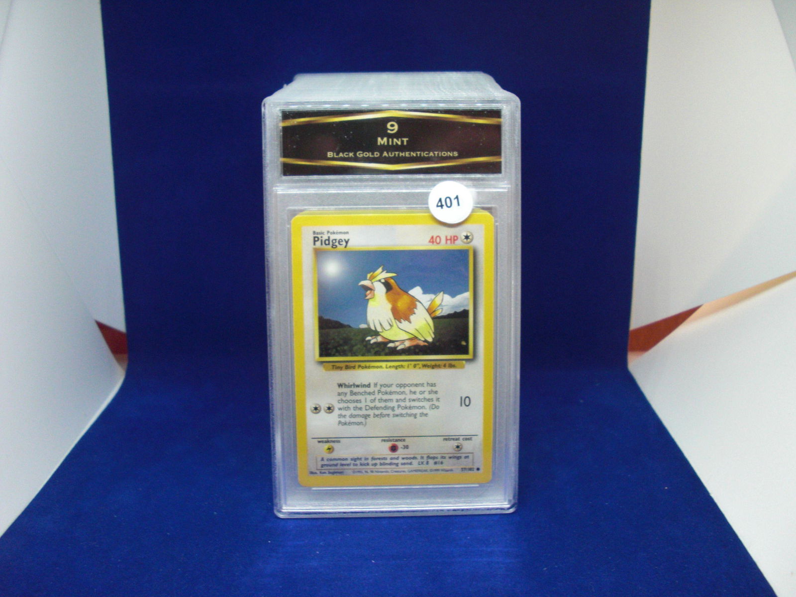bga graded mint 9 pidgey: nice graded card