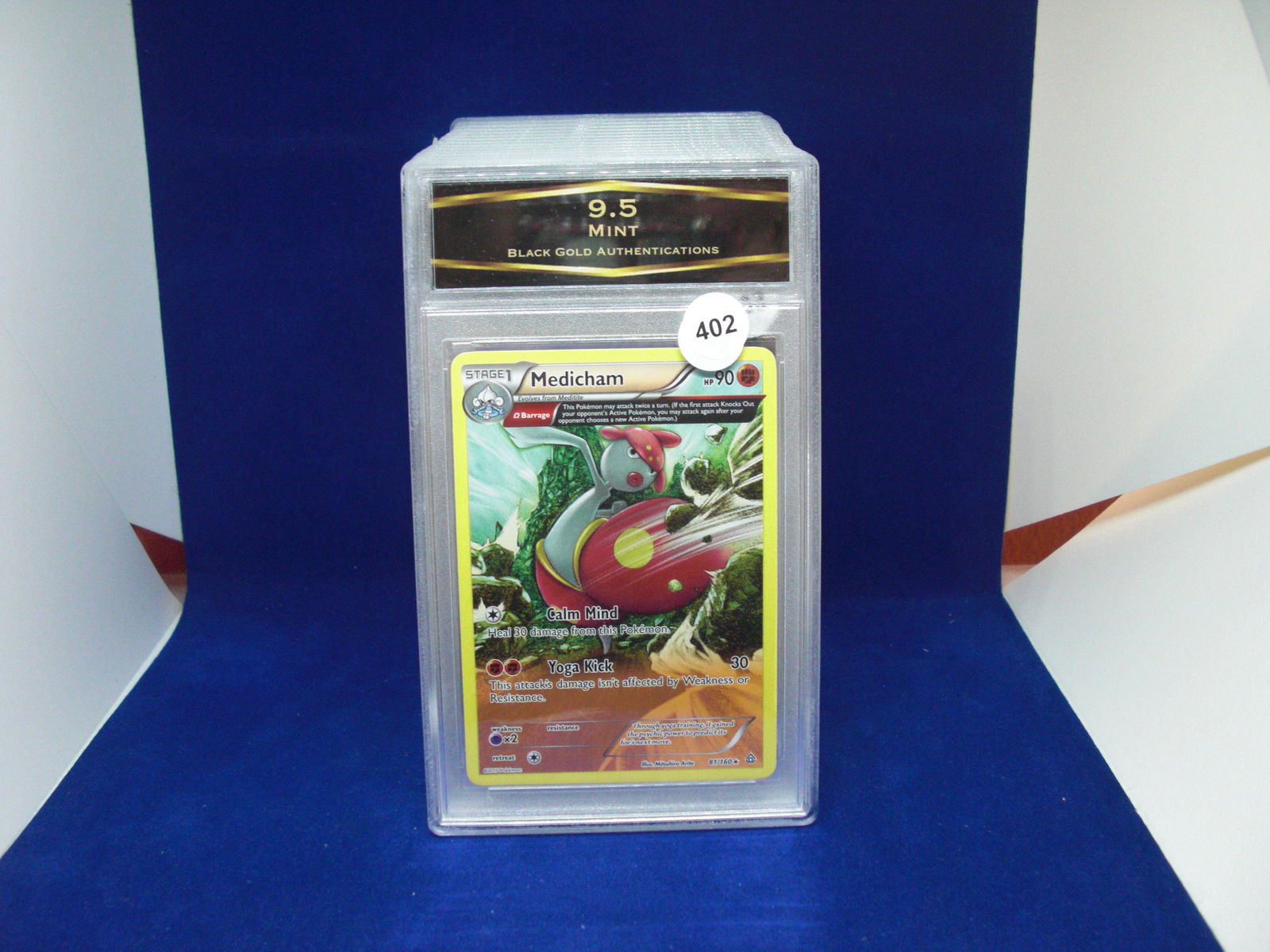 bga graded mint 9.5 medicham: nice graded card