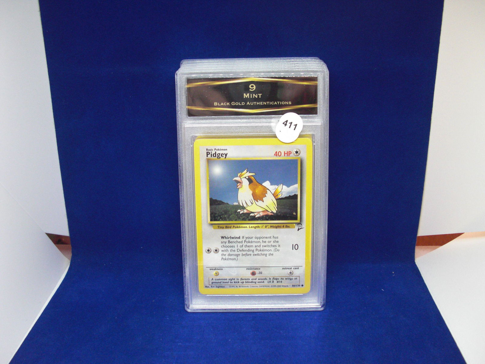 bga graded mint 9 pidgey: nice graded card