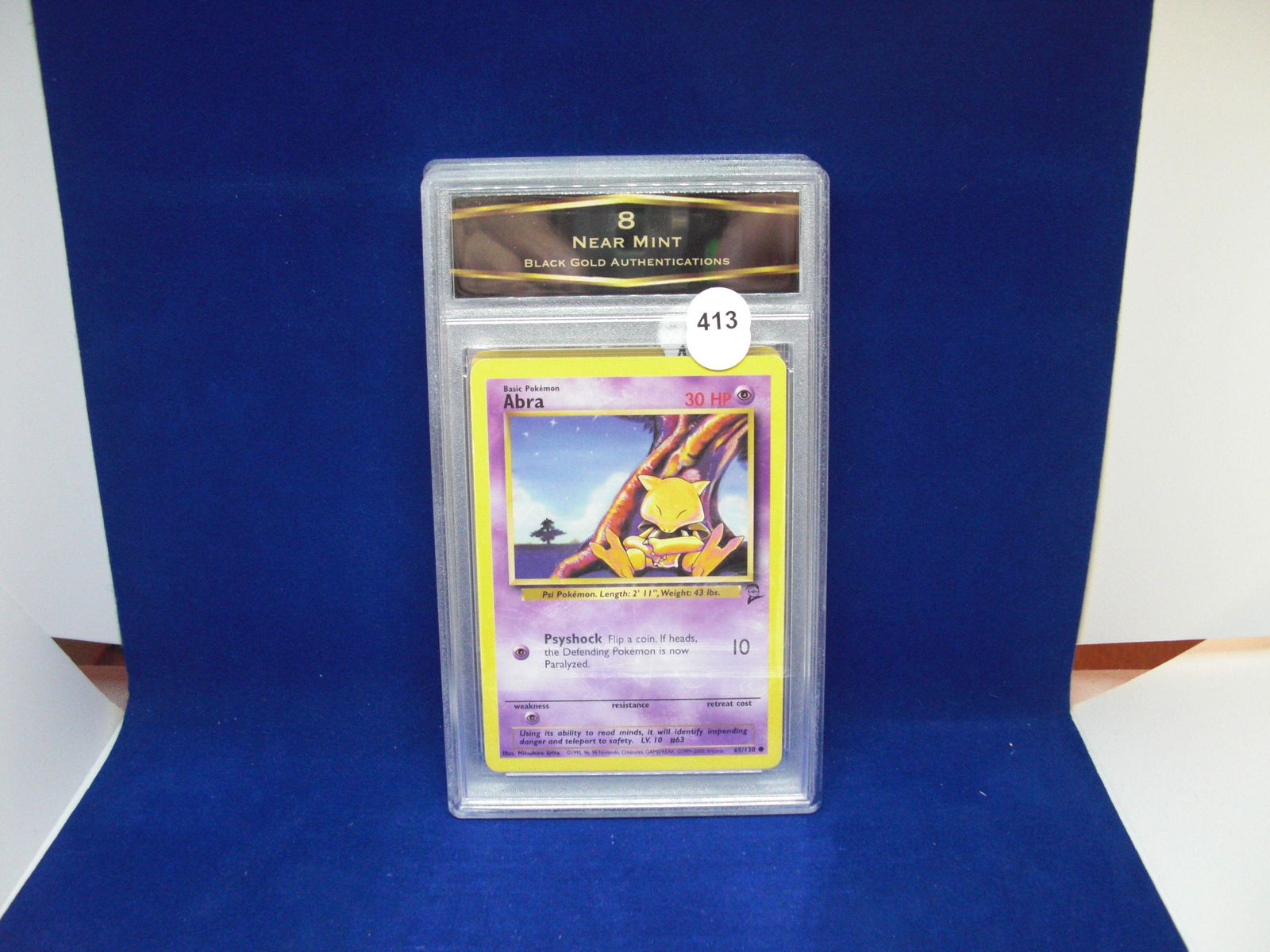 bga graded mint 8 abra: nice graded card