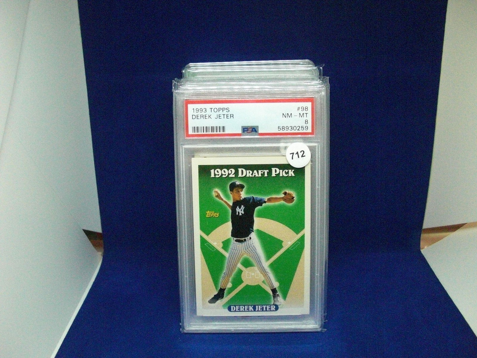 psa graded mint 8 derek jeter 1993 topps (1 of 1)
