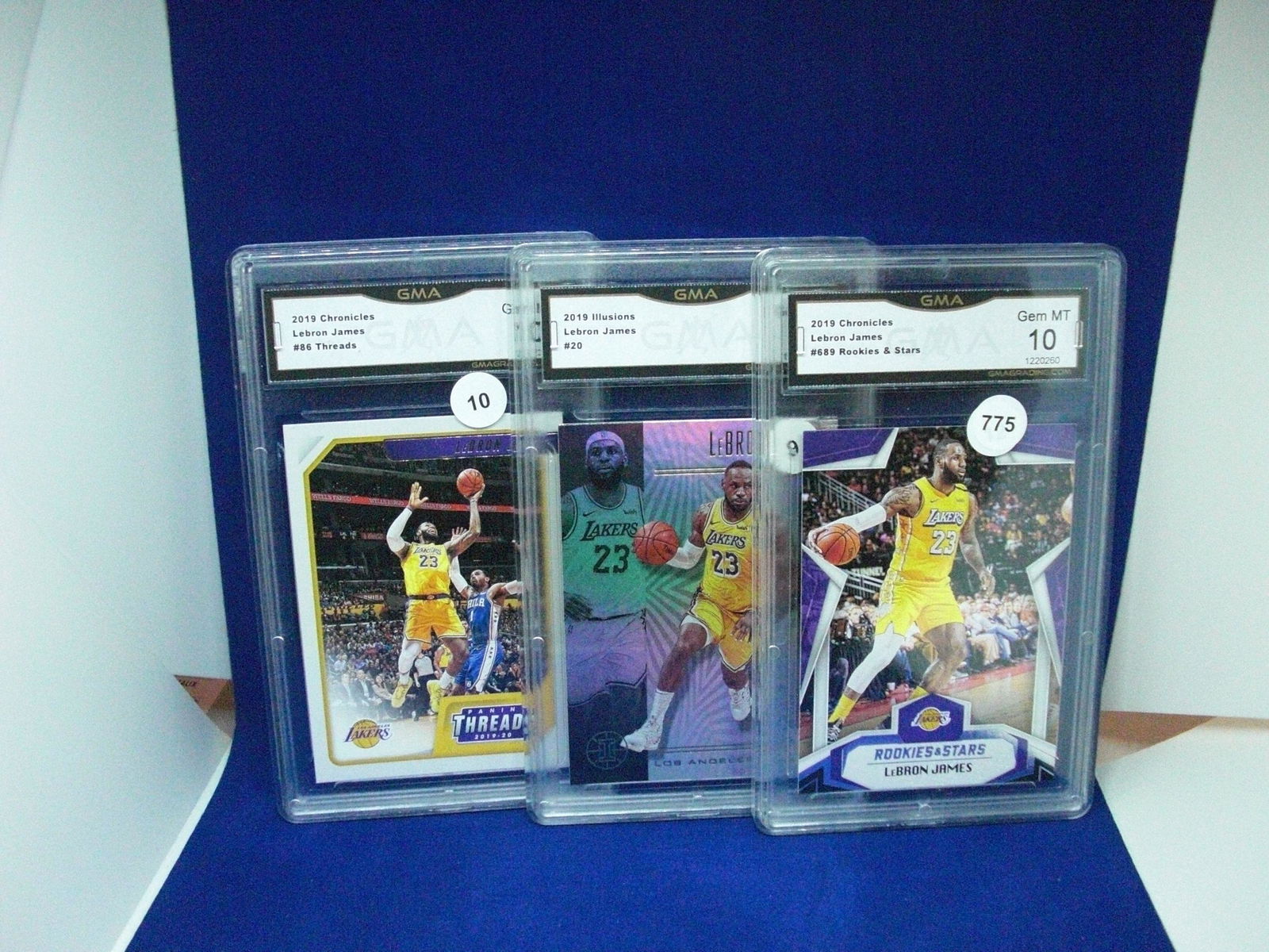 gma graded lot of 3 lebron james cards (1 of 1)