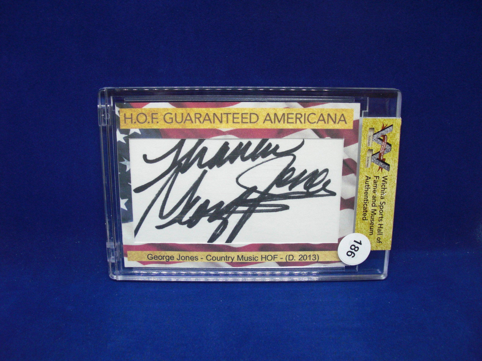 george jones country music auto: in hard plastic case