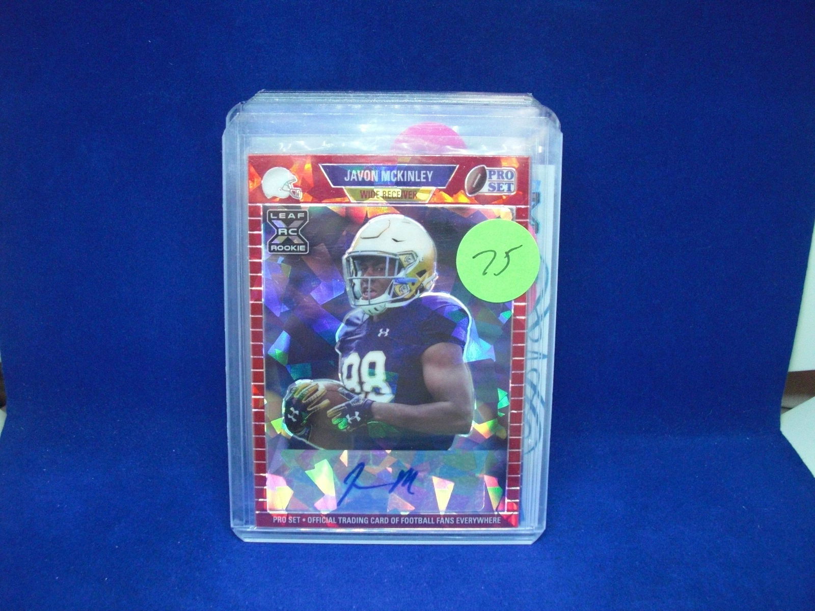 javon mckinley auto #10/50 red (1 of 1)