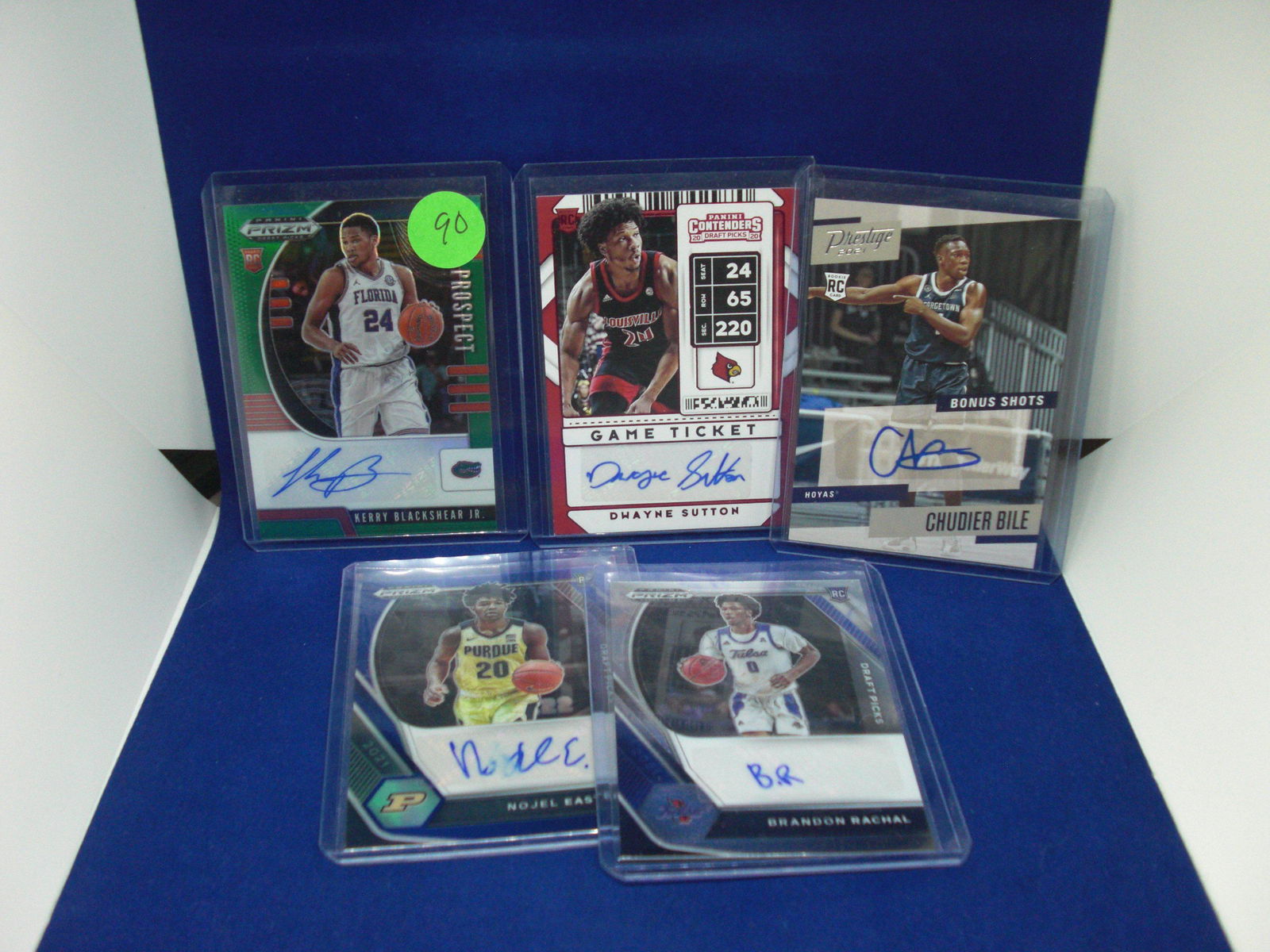 lot of 5 auto basketball cards (1 of 1)