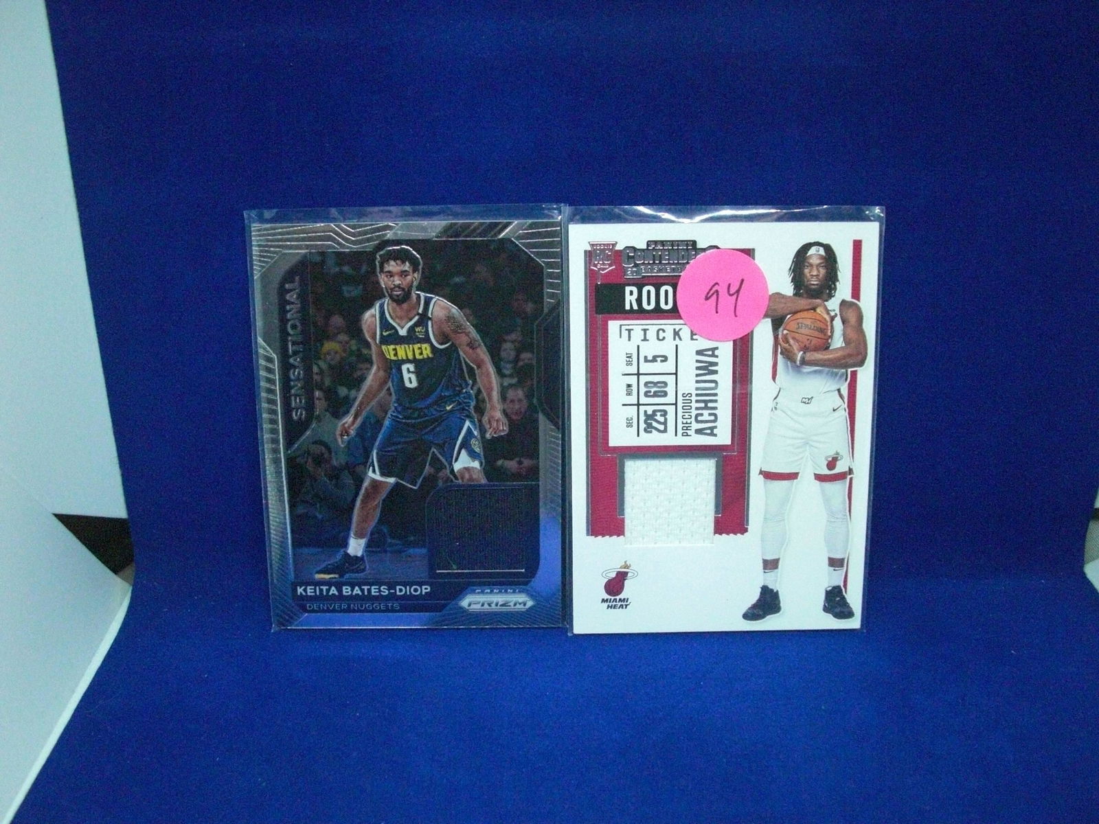 lot of 2 jersey basketball cards (1 of 1)