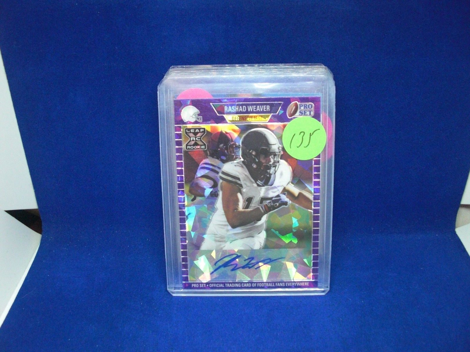 rashad weaver purple auto #11/30 (1 of 1)