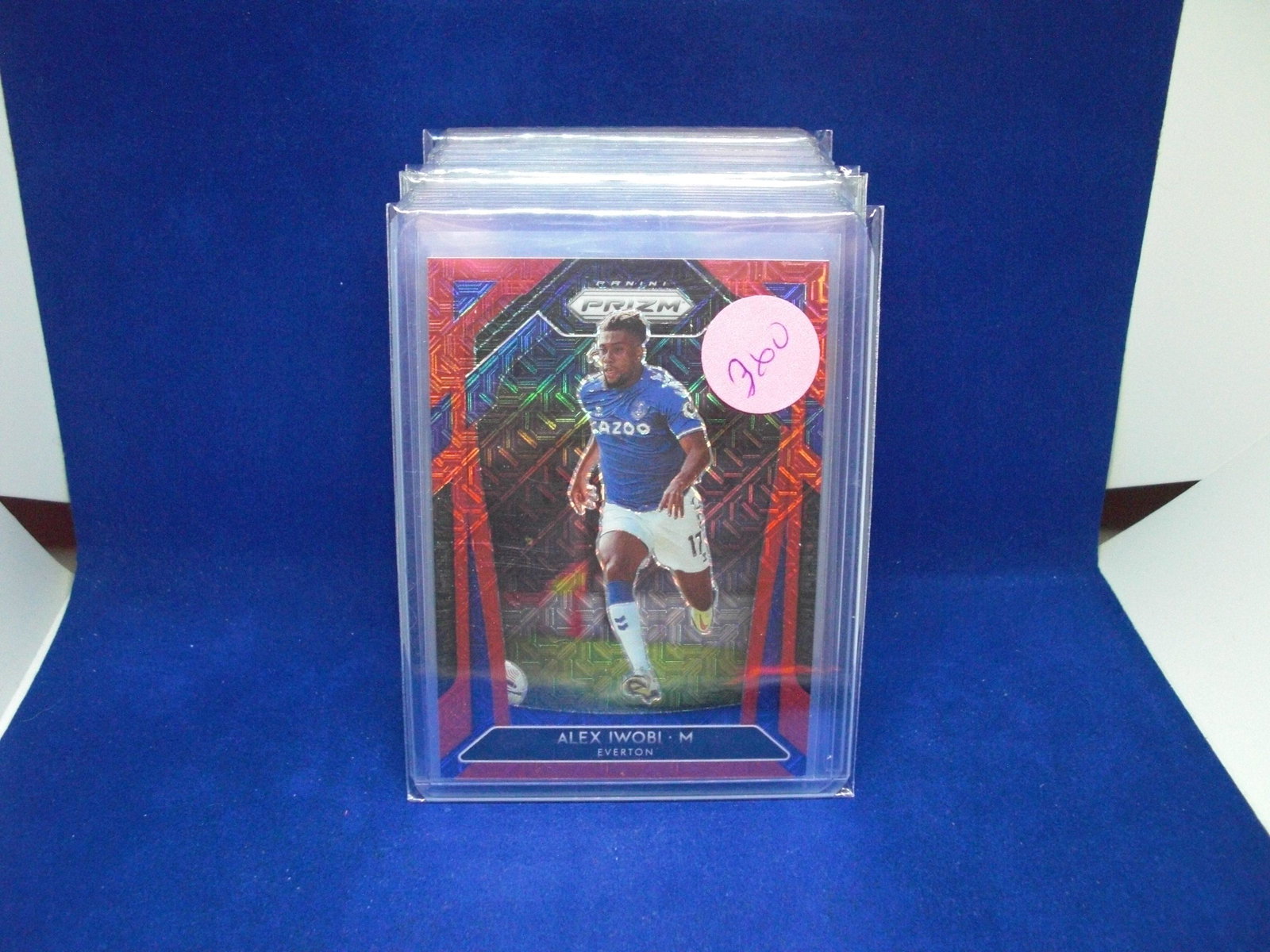 alex iwobi red prizm #123/135: in top loader