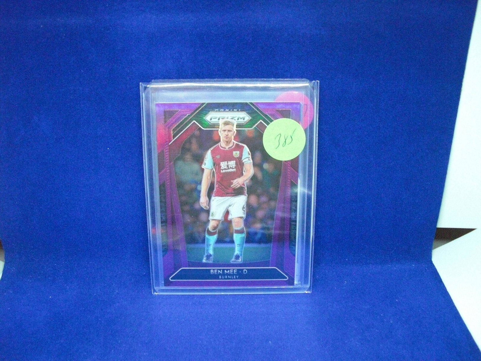 ben mee purple prizm #68/99: in top loader