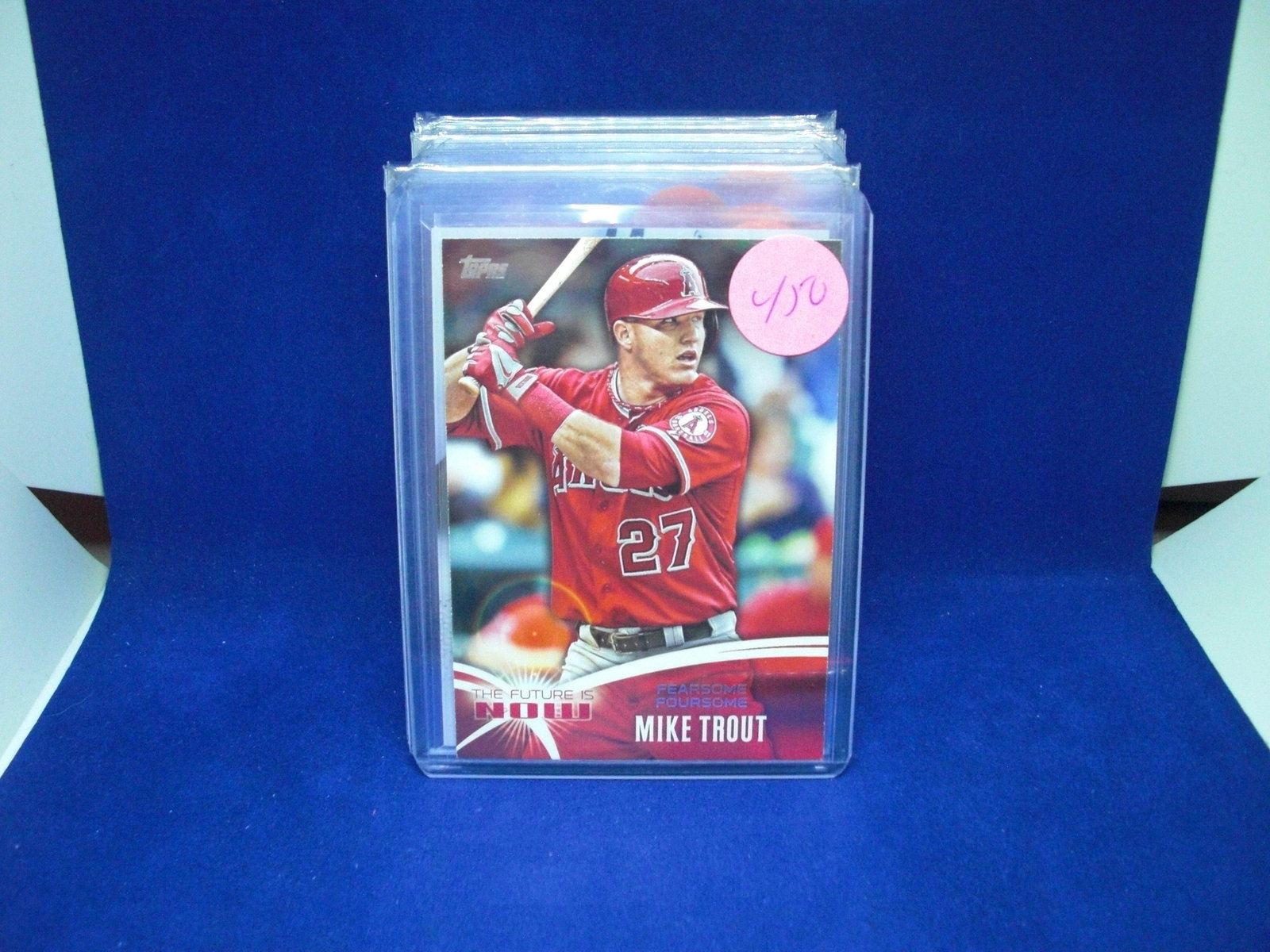 mike trout frearsome foursome: in top loader