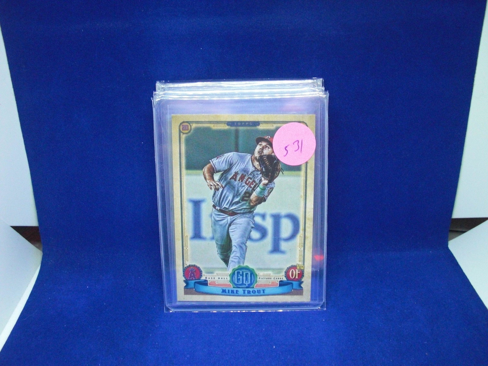 mike trout: in top loader