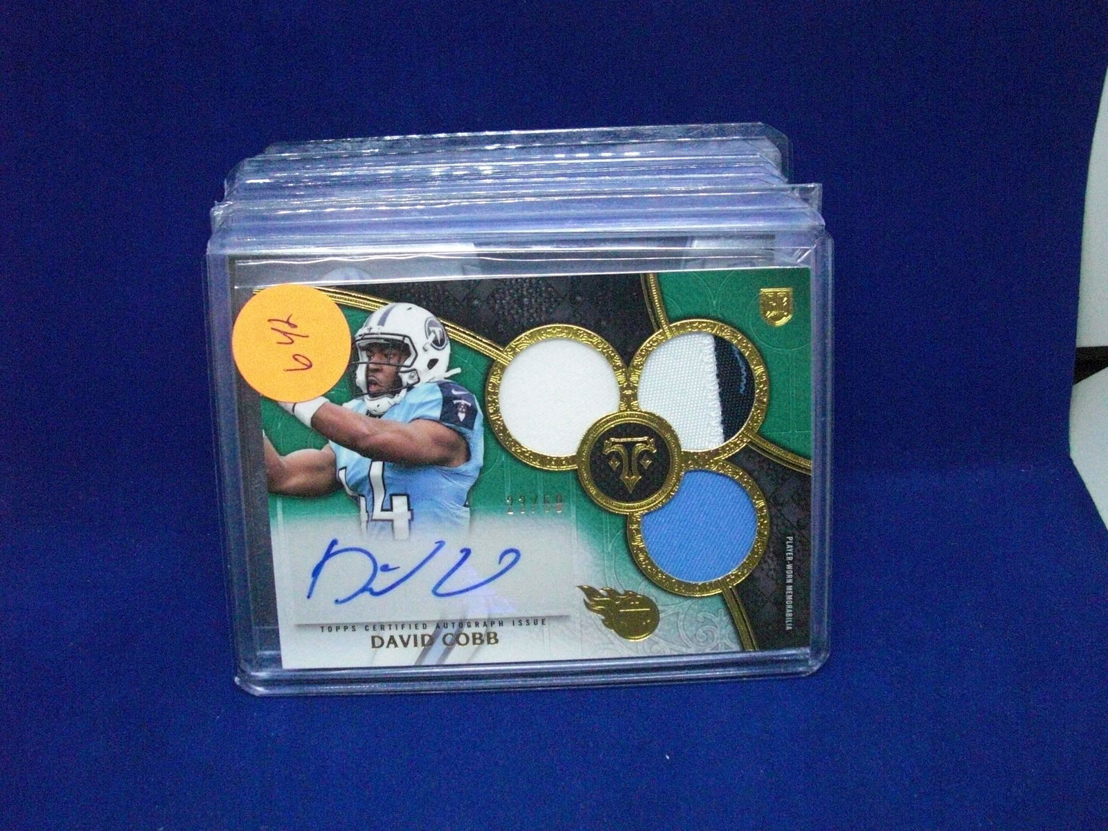 david cobb auto jersey rookie #23/50 (1 of 1)