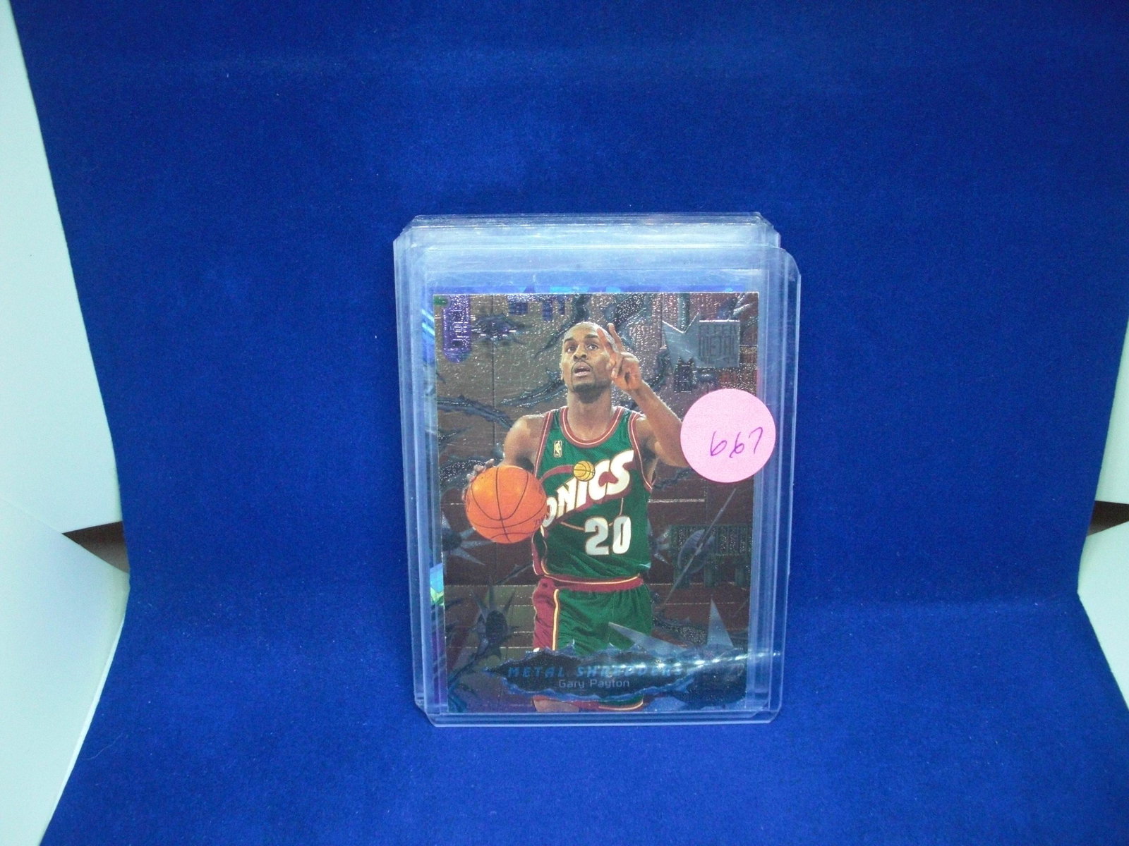 gary payton metal shredders fleer metal: in top loader
