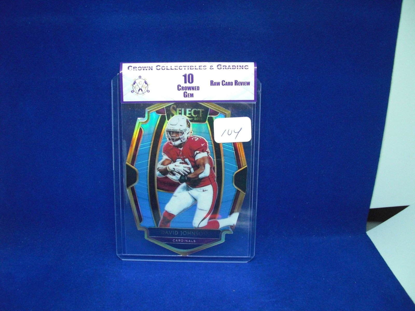 cc@g raw review graded 10 david johnson selec die cut #85/99: raw review graded