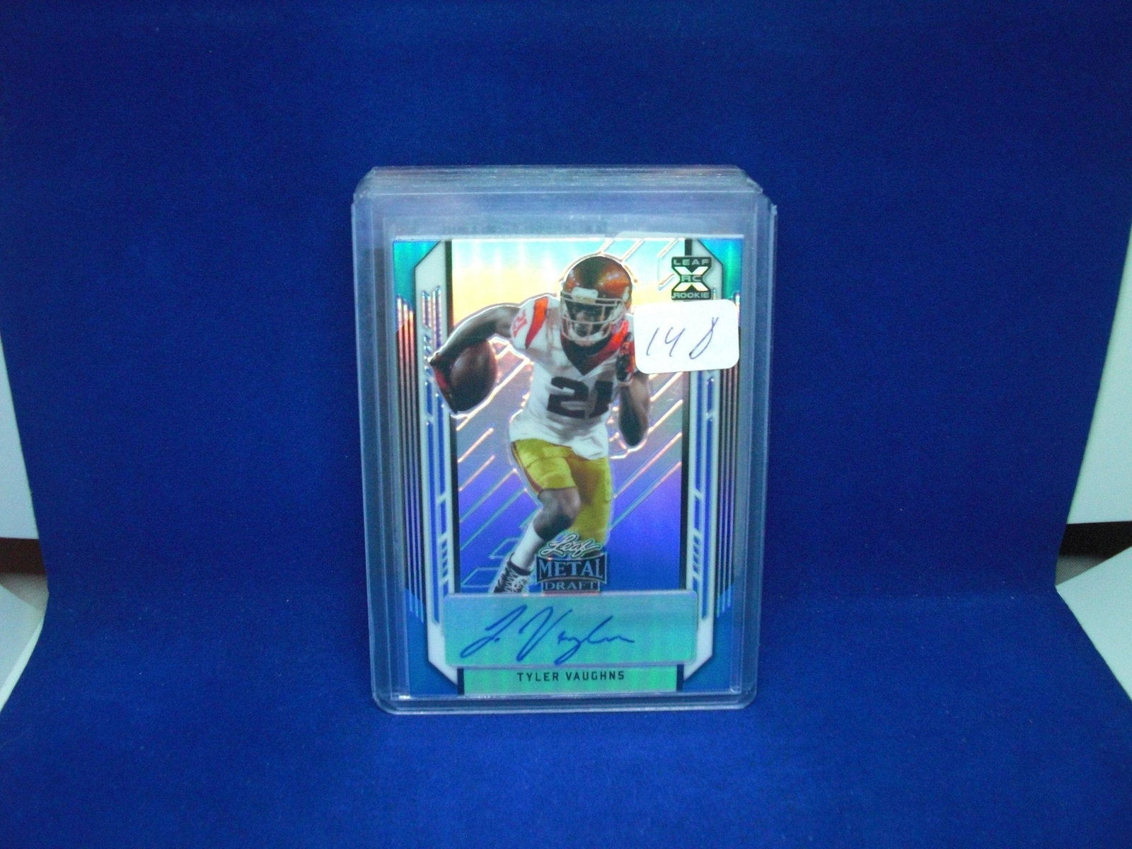 tyler vaughs auto metal #21/35: in top loader