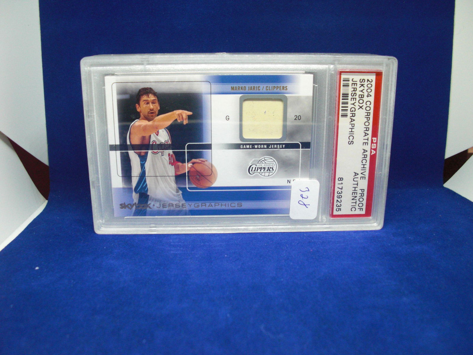 psa graded proof authentic 2004 marko jaric jersey: nice graded card