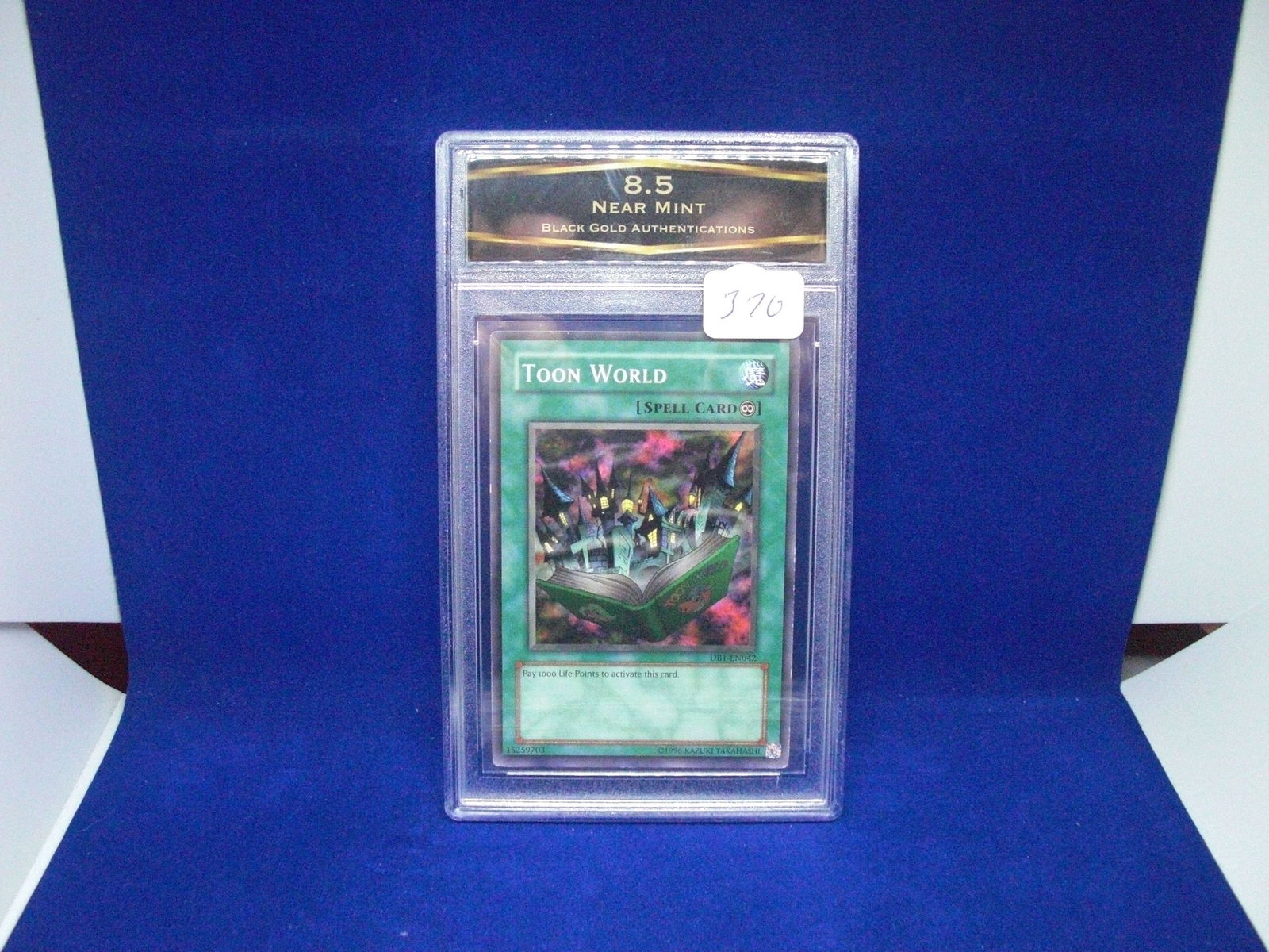 bga graded yu-gi-oh mint 8.5 toon world: nice graded card