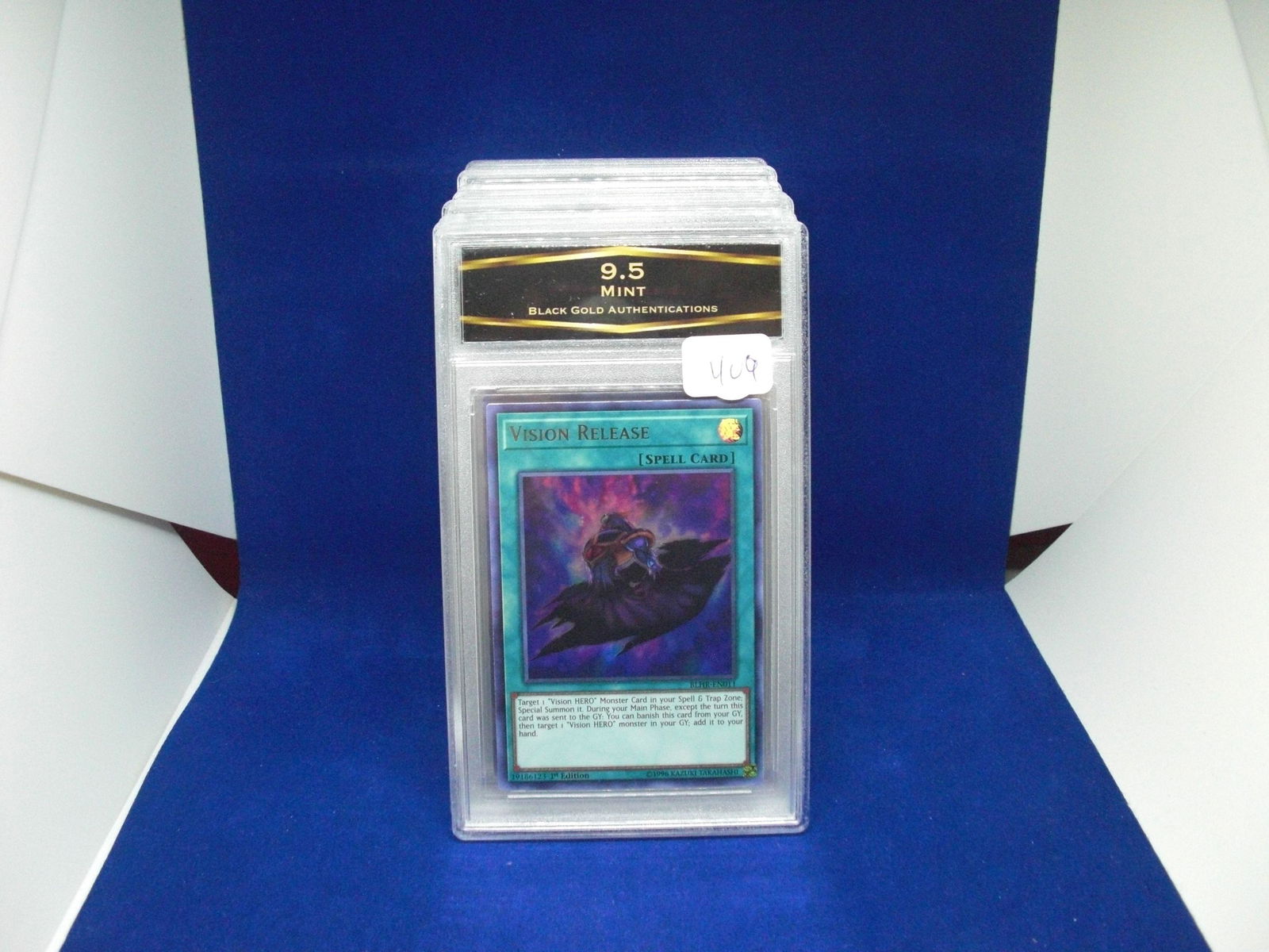 bga graded yugi mint 9.5 vision release: nice graded card