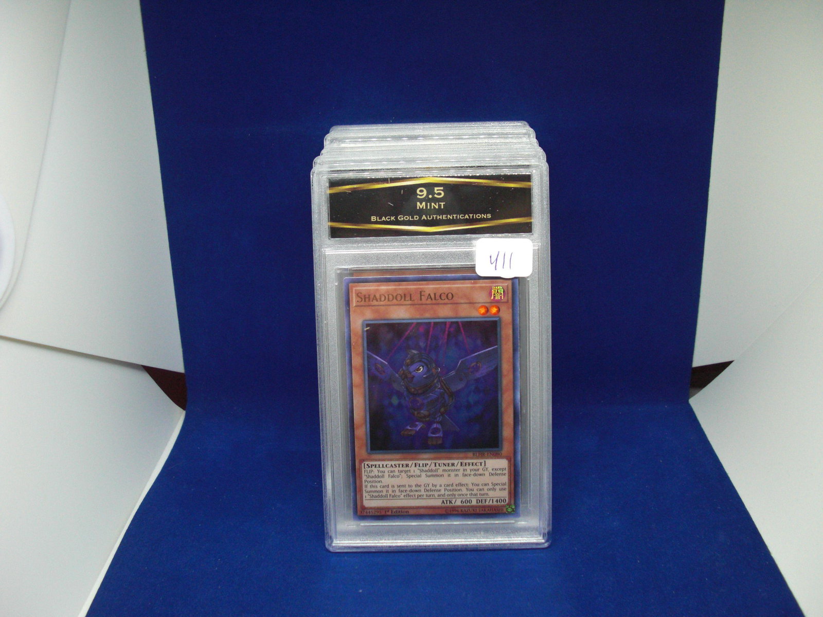 bga graded yugi mint 9.5 shaddoll falco: nice graded card