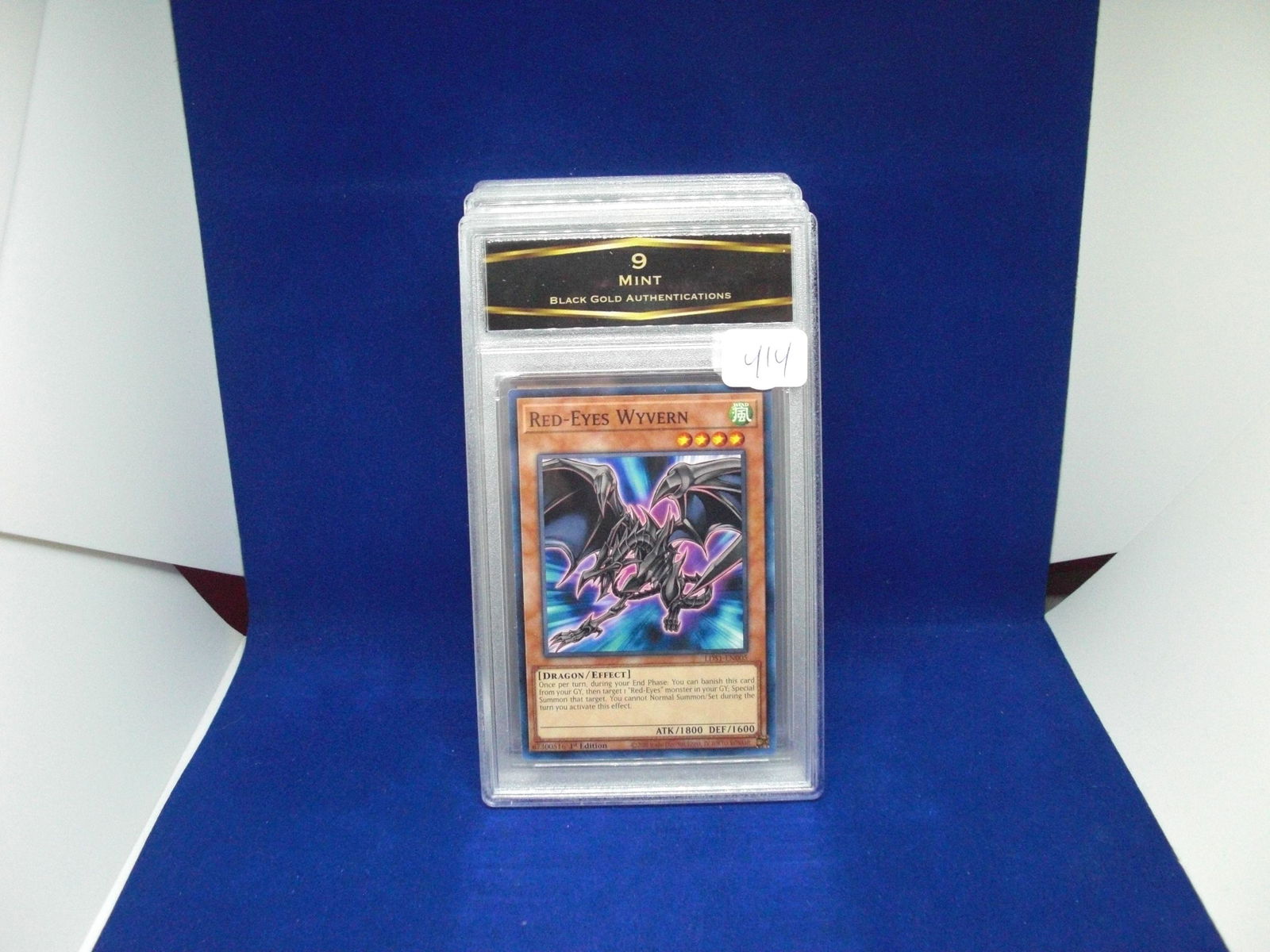 bga graded yugi mint 9 red eyes wyern: nice graded card