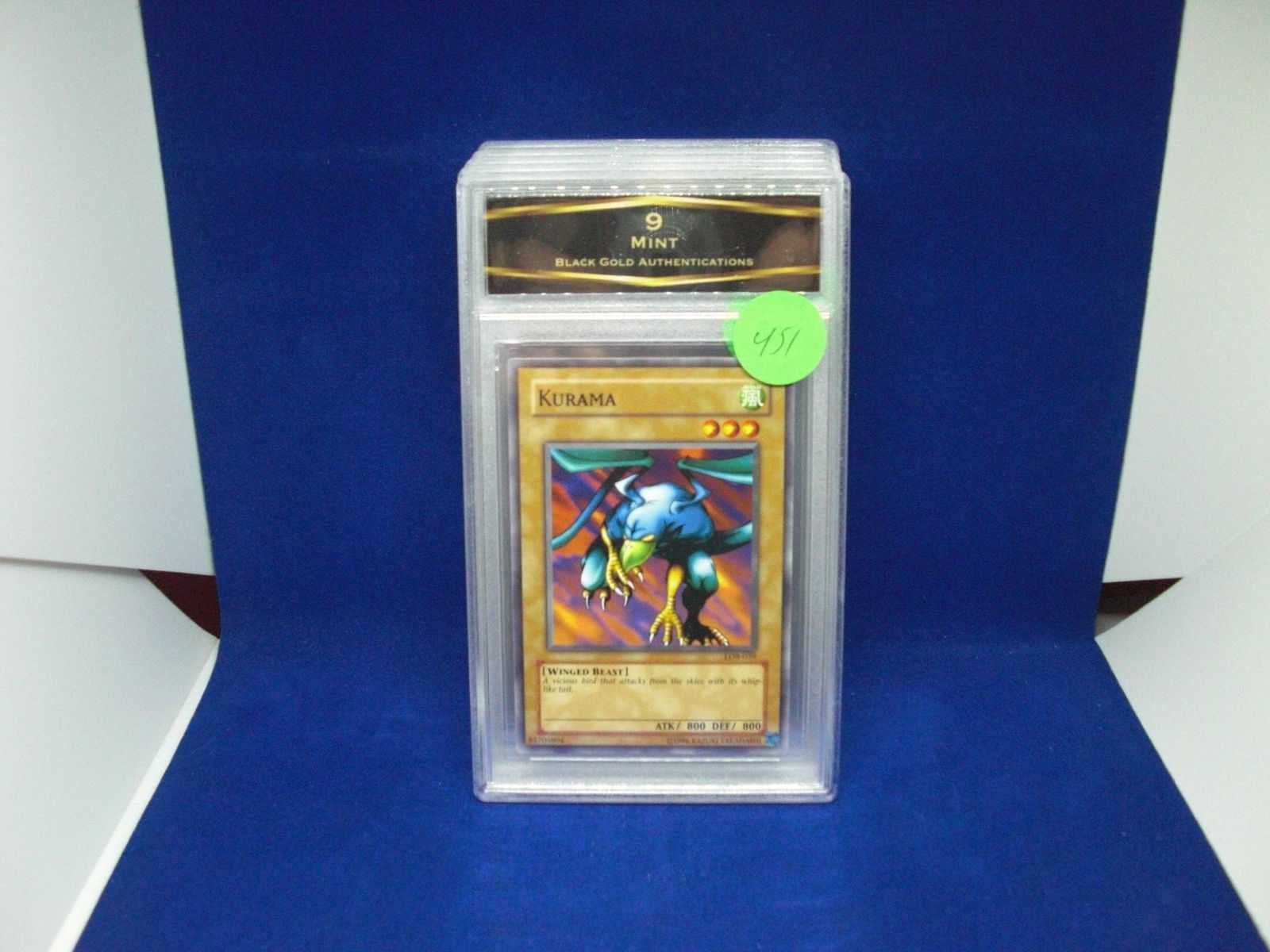bga graded yu-gi-oh mint 9 kurama: nice graded card