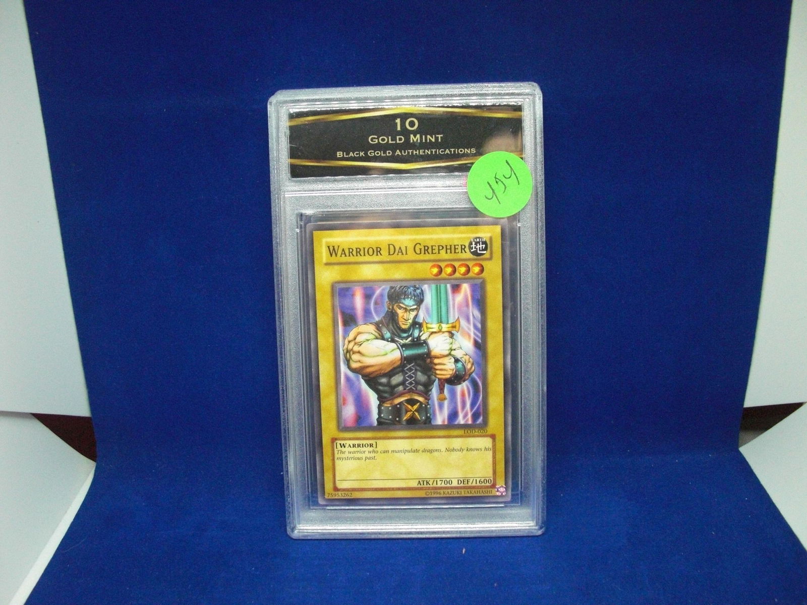 bga graded yu-gi-oh mint 10 warrior dai grepher: nice graded card