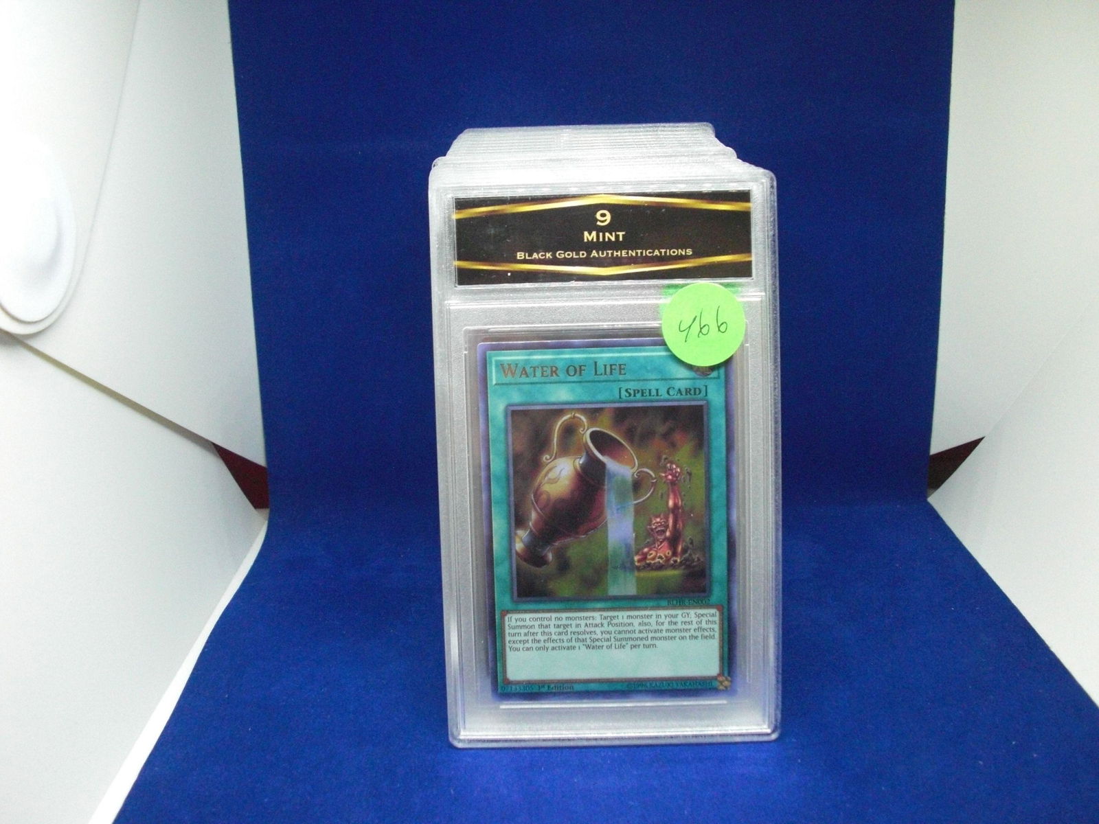 bga graded yu-gi-oh mint 9 water of life: nice graded card