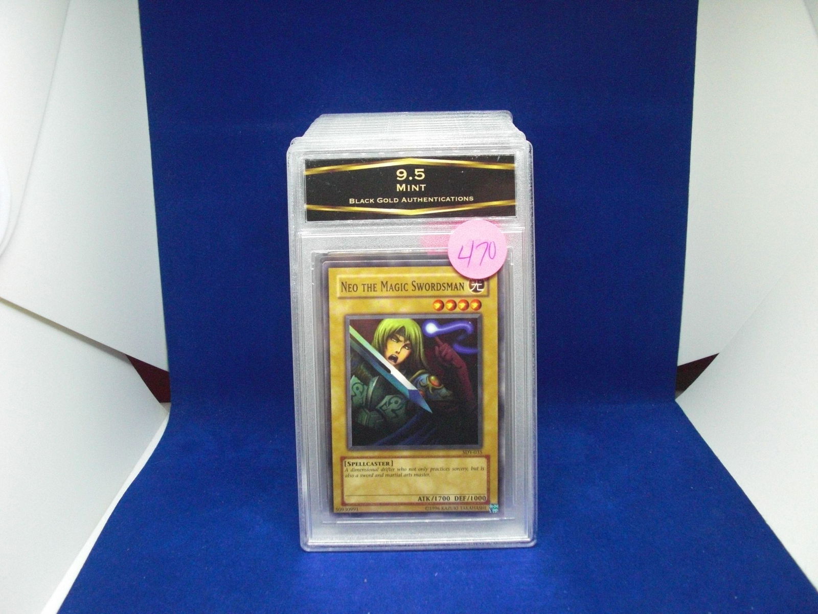 bga graded yu-gi-oh mint 9.5 neo the magic swordsman: nice graded card