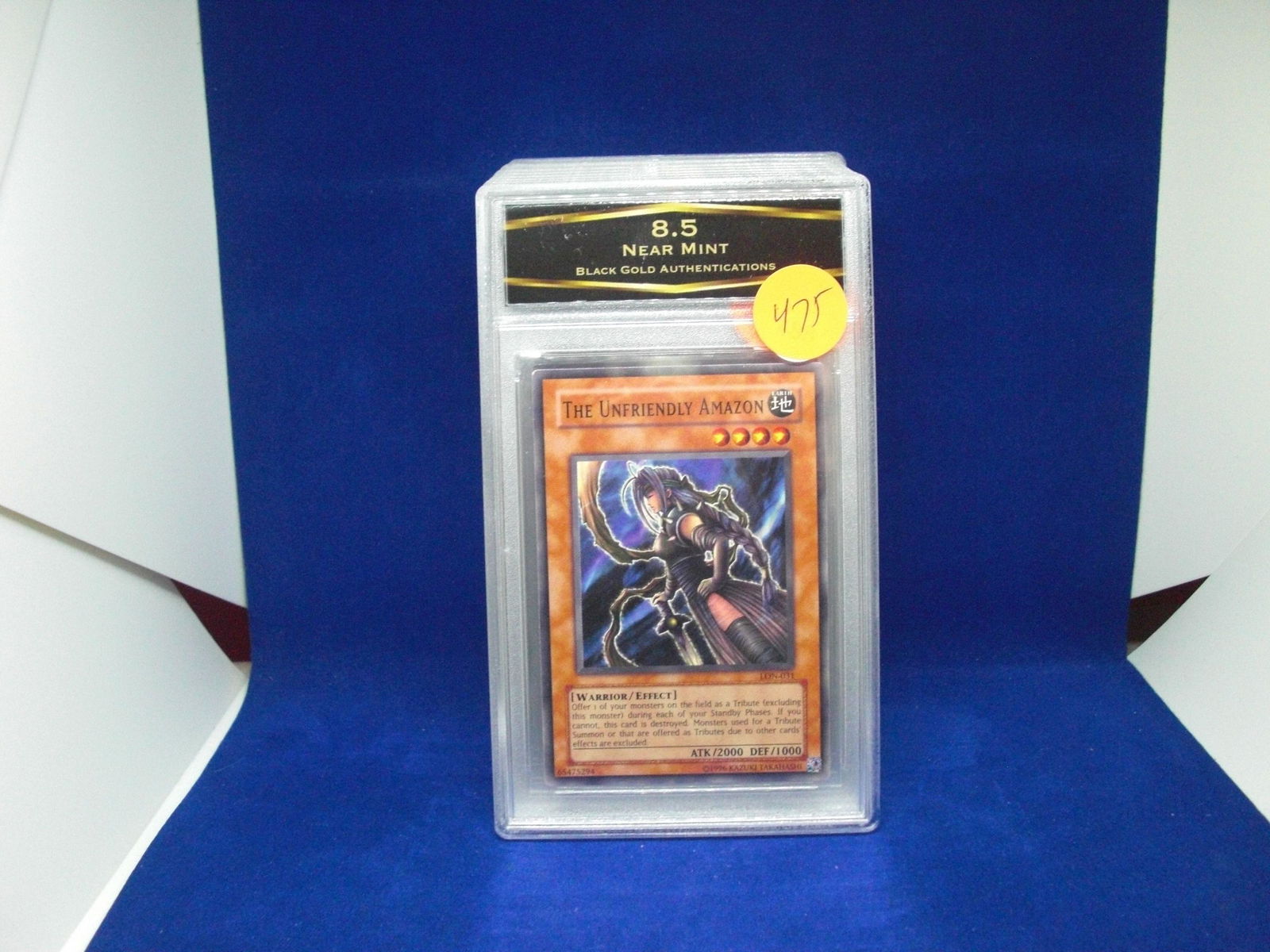 bga graded yu-gi-oh mint 8.5 the unfriendly amazon: nice graded card