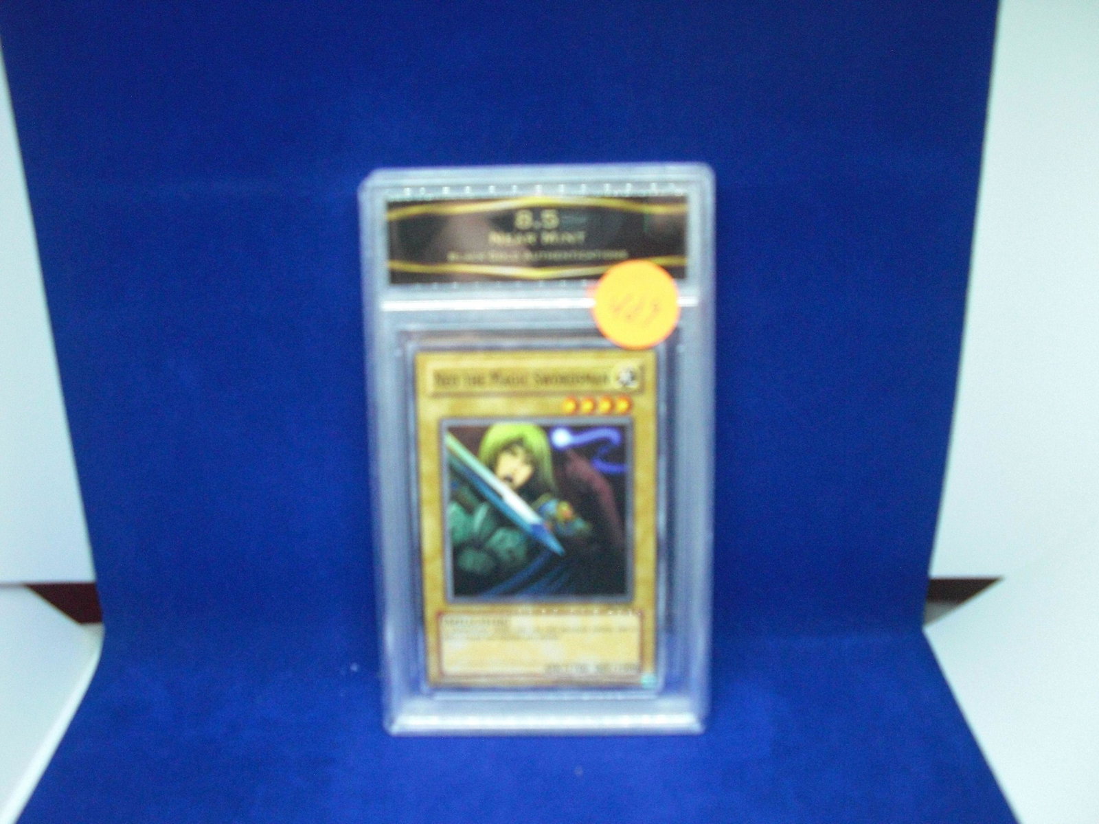 bga graded yu-gi-oh mint 8.5 nfo the magic swordsman: nice graded card