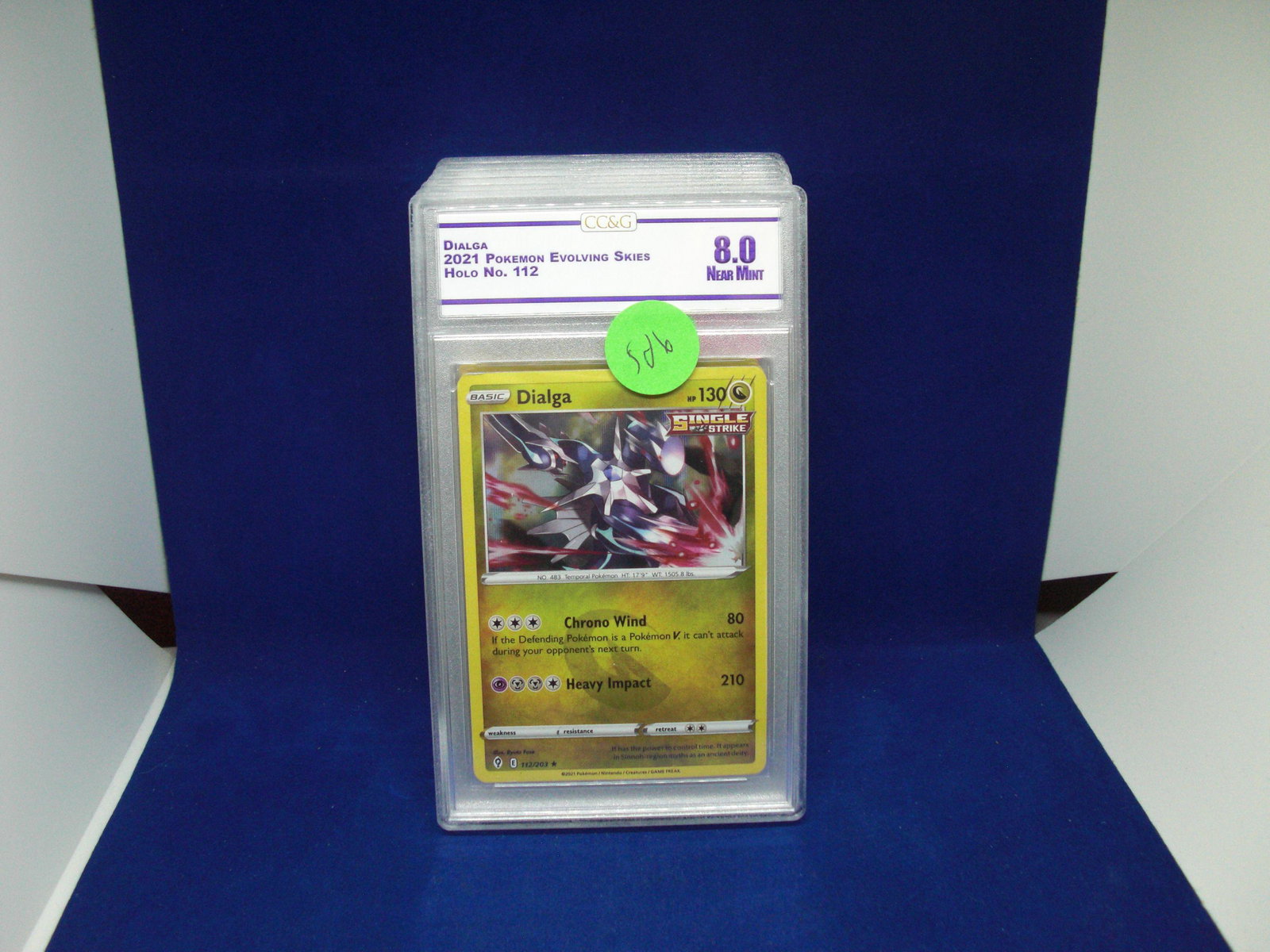 ccg graded pokemon mint 8.0 dialga holo: nice graded card