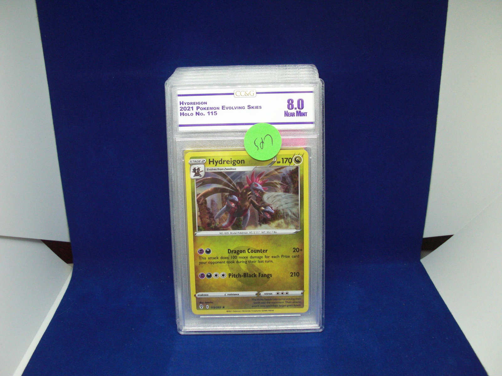 ccg graded pokemon mint 8.0 hydreigon holo: nice graded card