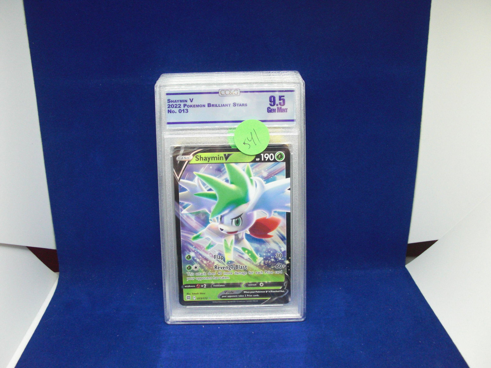 csg graded pokemon mint 9.5 shaymin: nice graded card