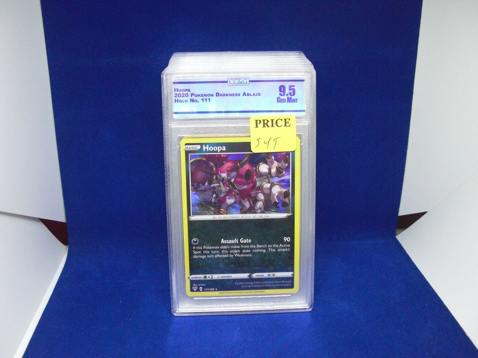 ccg graded pokemon mint 9.5 hoopa holo: nice graded card