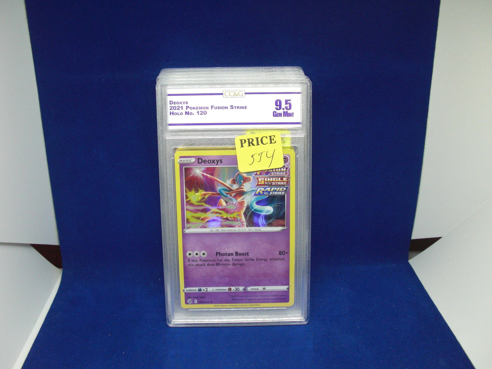 ccg graded pokemon mint 9.5 deoxys holo: nice graded card