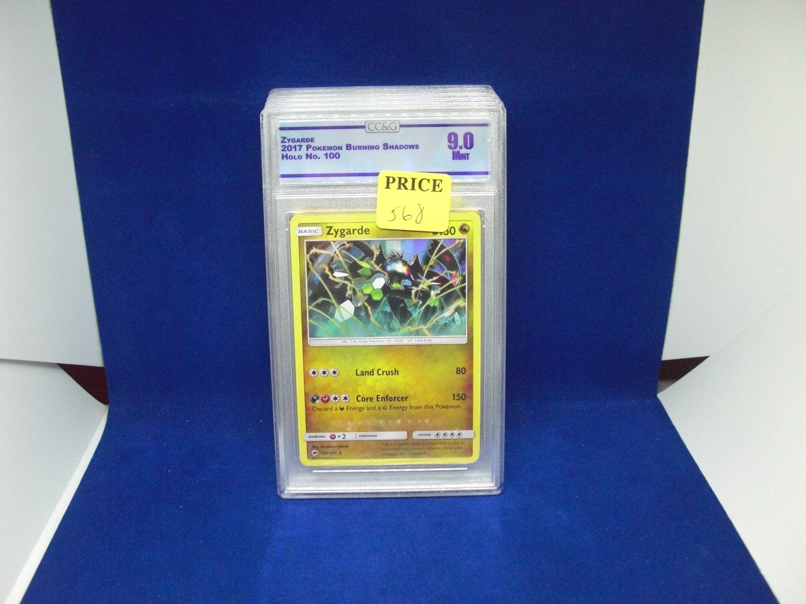 ccg graded pokemon mint 9 zygarde holo: nice graded card