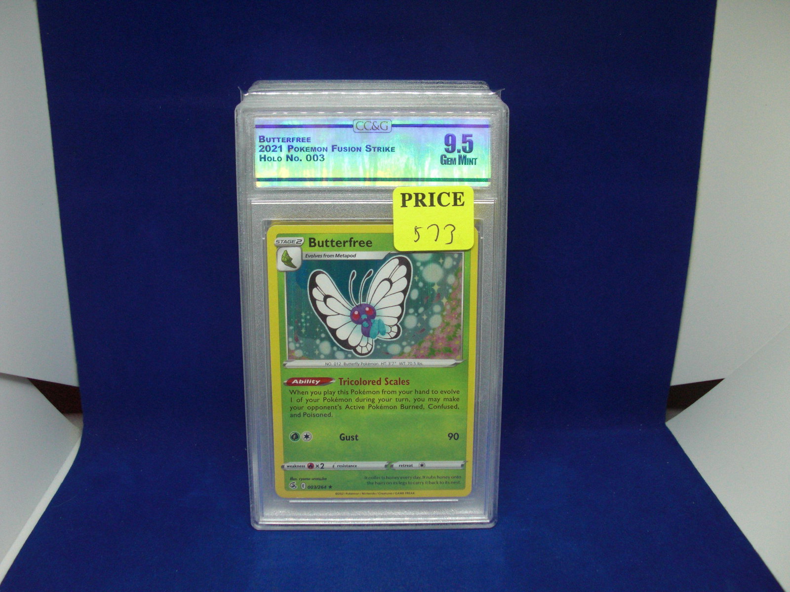 ccg graded pokemon mint 9.5 butterfree: nice graded card